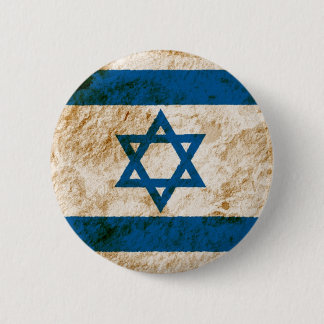Rugged Israeli Flag 6 Cm Round Badge