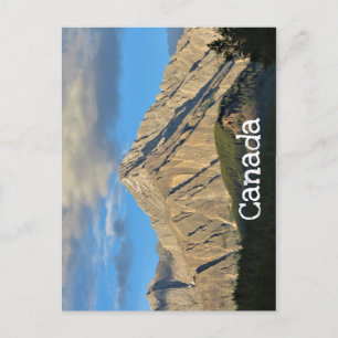 Rugged Mountain & Forest Lit by Setting Sun Postcard