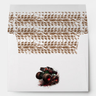 Rugged Off-Road Monster Truck Tire-Tread Envelope