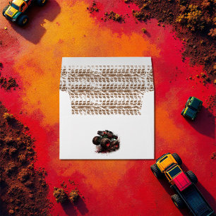 Rugged Off-Road Monster Truck Tire-Tread Envelope