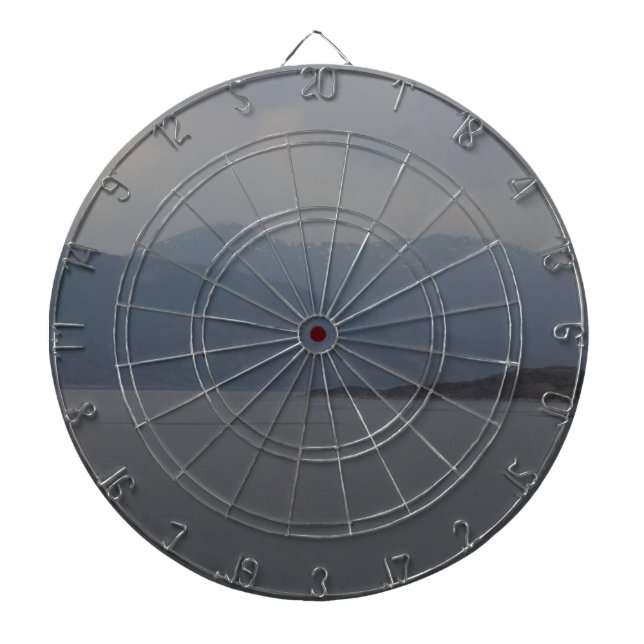 Rugged outdoors and waters of a Loch Dartboard (Front)