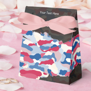 Rugged Patriotic Camouflage Personalised Favour Box