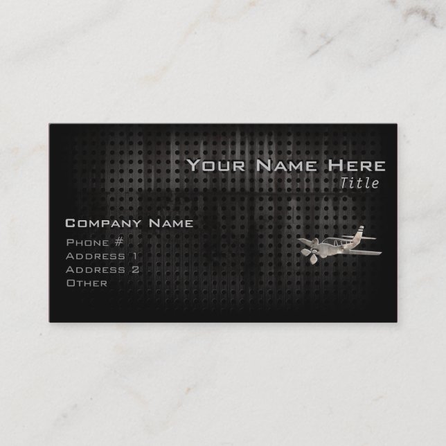 Rugged Plane Business Card (Front)