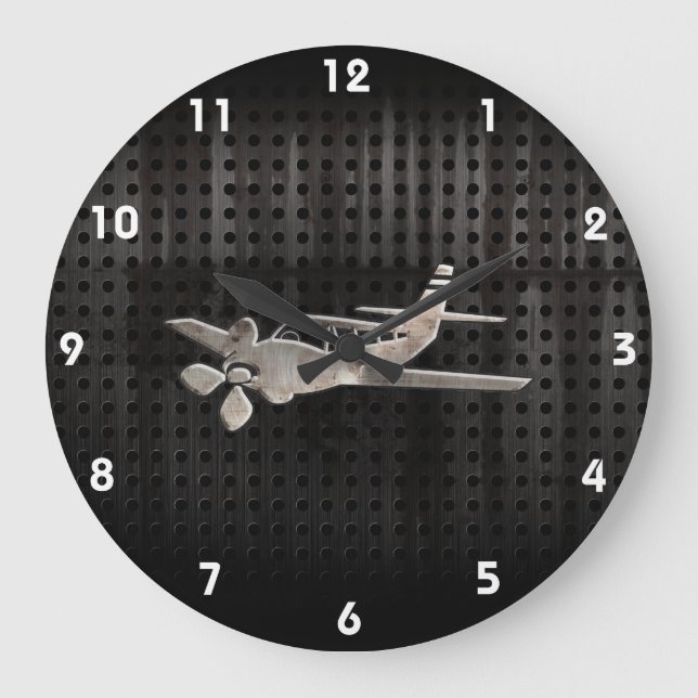 Rugged Plane Large Clock (Front)