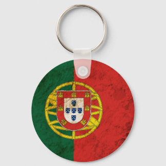 Rugged Portuguese Flag Key Ring