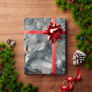 Rugged Stone Texture Wrapping Paper Roll
