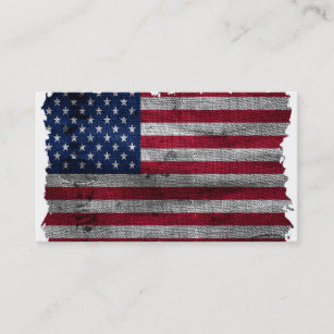 Rugged USA Flag Business Card