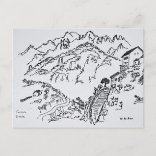 Rugged Val d'Asco Corsica, France Postcard