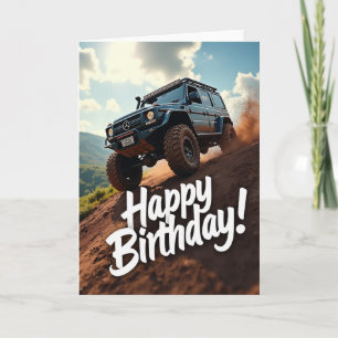 Rugged Vehicle Birthday Card