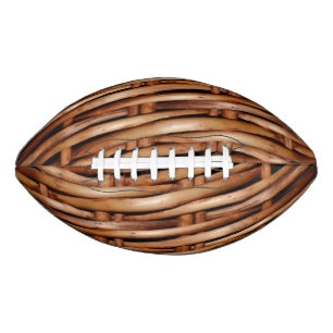 Rugged Wicker Basket Look Football