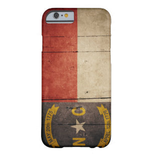Rugged Wood North Carolina Flag Barely There iPhone 6 Case