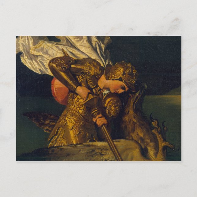 Ruggiero Rescuing Angelica Postcard (Front)