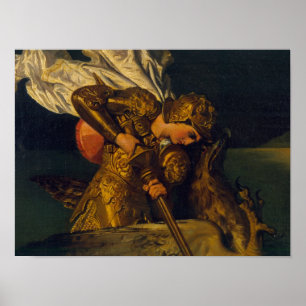 Ruggiero Rescuing Angelica Poster