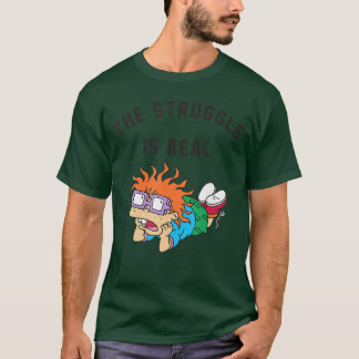 Rugrats Chuckie Finster Struggle is Real girl T-Shirt