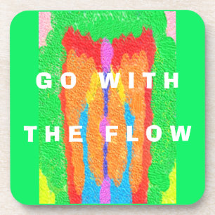 Rugs and Rags abstract pure art supreme            Coaster