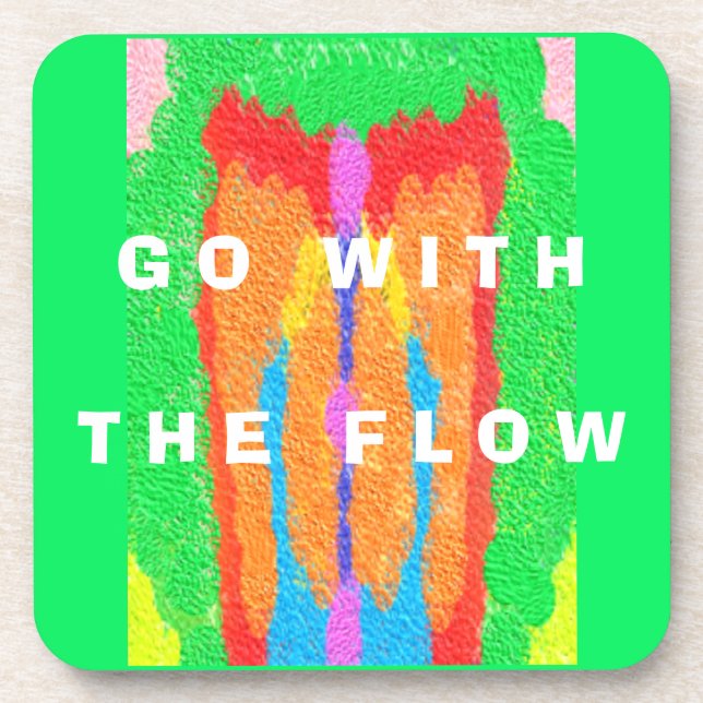 Rugs and Rags abstract pure art supreme            Coaster (Front)