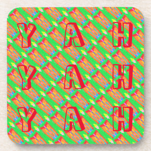 Rugs and Rags abstract pure art supreme            Coaster