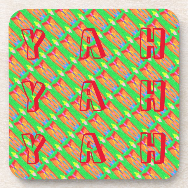 Rugs and Rags abstract pure art supreme            Coaster (Front)