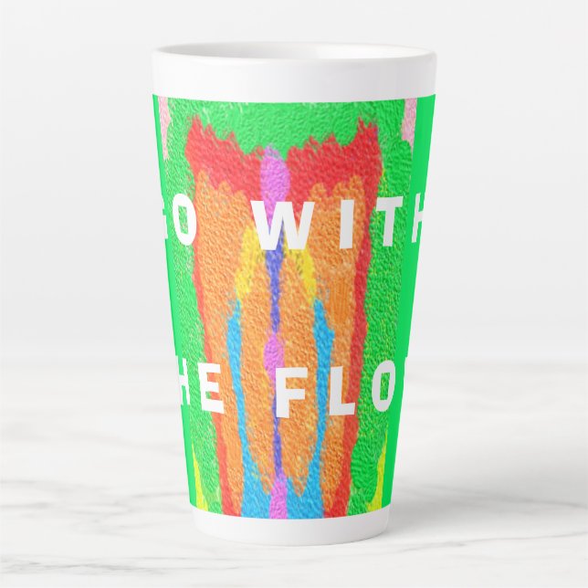 Rugs and Rags abstract pure art supreme            Latte Mug (Front)