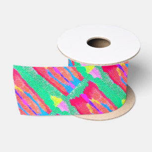 Rugs and Rags abstract pure art supreme Satin Ribbon