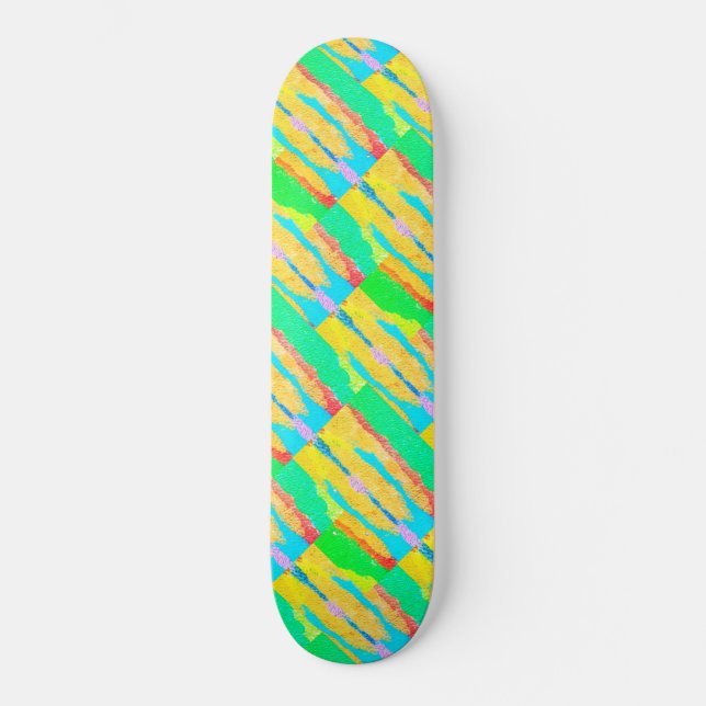 Rugs and Rags abstract pure art supreme            Skateboard (Front)