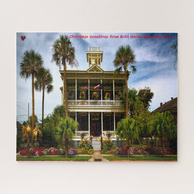 Ruhl House Galveston Texas Jigsaw Puzzle (Horizontal)