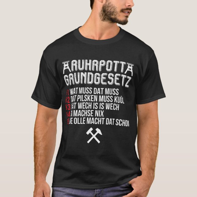 Ruhrpott Basic Law Ruhr Ruhrgebiet T-Shirt (Front)