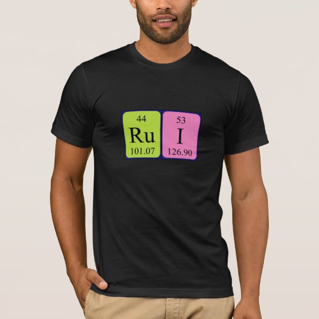 Rui periodic table name shirt (Front)