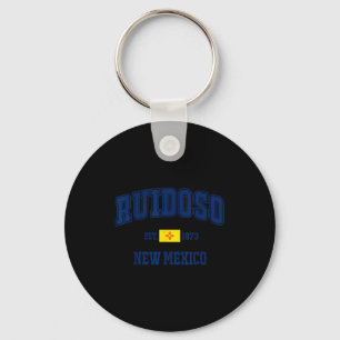 Ruidoso New Mexico Nm Vintage State Flag Athletic Key Ring
