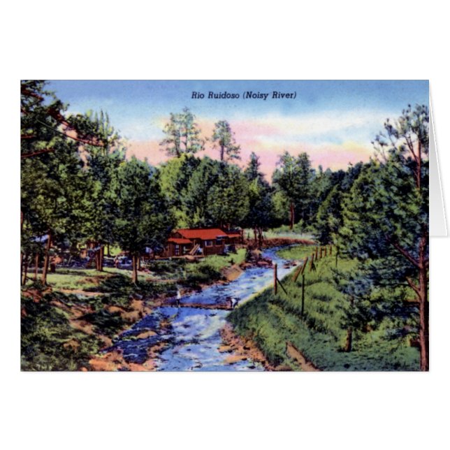 Ruidoso New Mexico Scene along the Rio Ruidoso (Front Horizontal)
