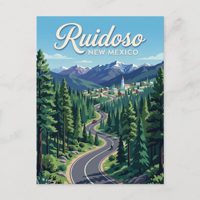 Ruidoso USA Postcard (Front)