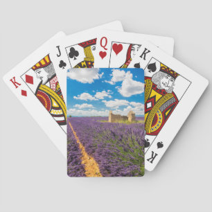 Ruin in Lavender Field, France Playing Cards