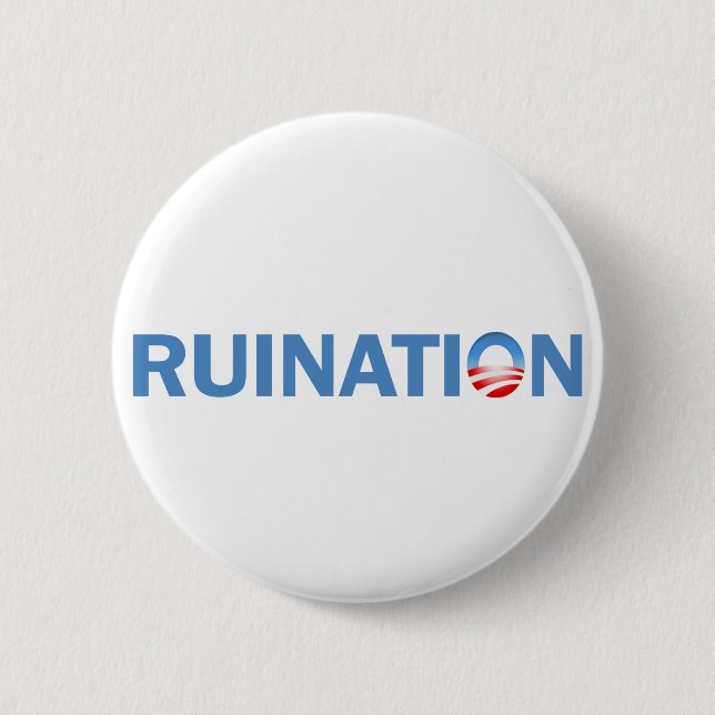 Ruination 6 Cm Round Badge (Front)