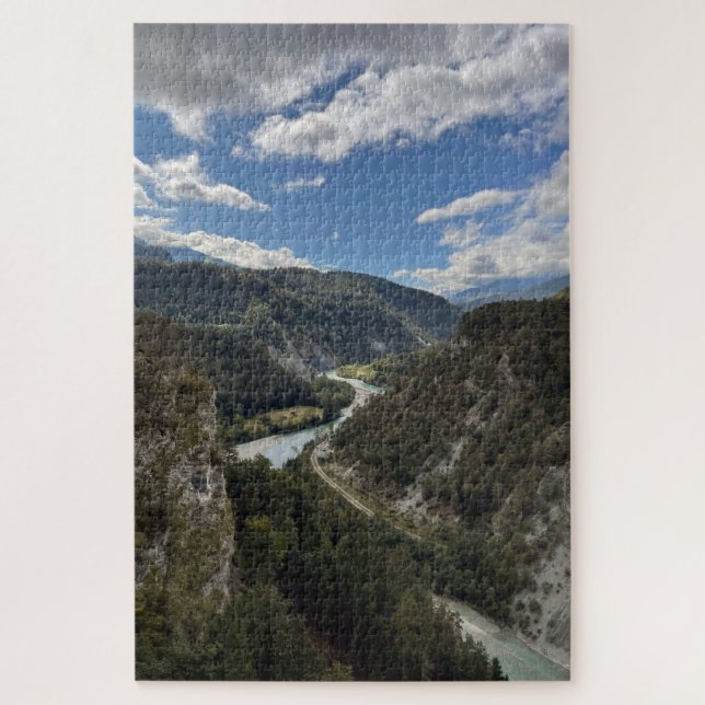 Ruinaulta Canyon Jigsaw Puzzle (Vertical)