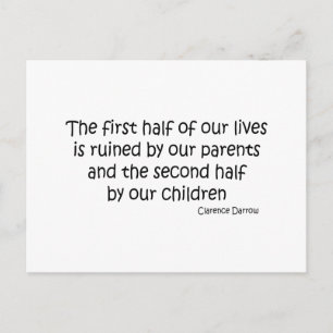 Ruined Life quote Postcard