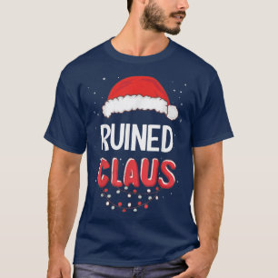 Ruined Santa Claus Christmas Matching Costume T-Shirt