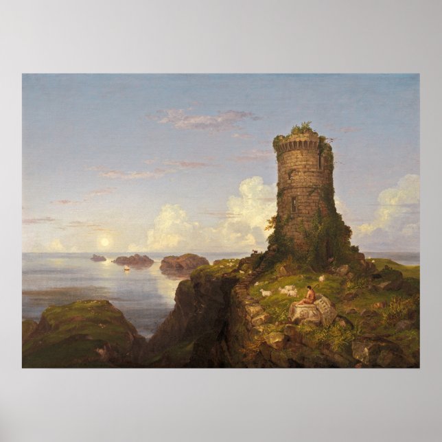 Ruined Tower - Thomas Cole Fine Art Poster (Front)