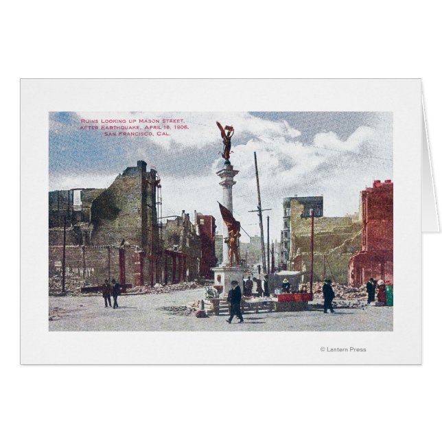 Ruins Along Mason Street, Union Square Statute (Front Horizontal)