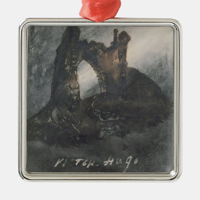 Ruins at Groz-Nez, Jersey, or The Arch Metal Ornament (Front)