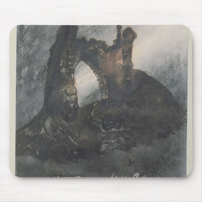 Ruins at Groz-Nez, Jersey, or The Arch Mouse Pad (Front)