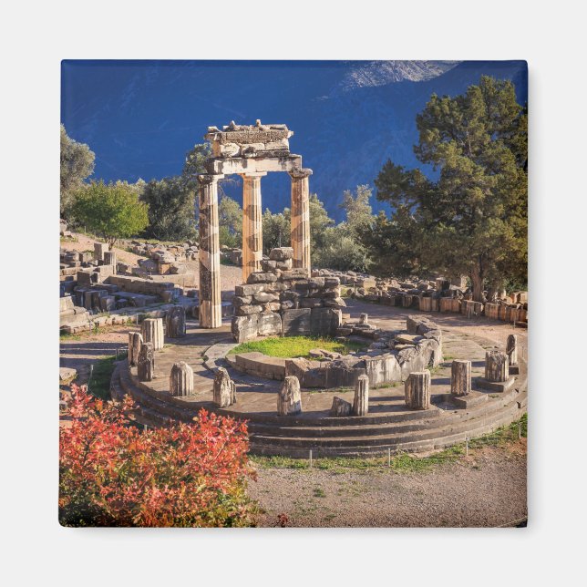 ruins Athina Pronaia temple in Ancient Delphi Magnet (Front)