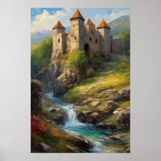 Ruins of a Mediaeval Castle Poster