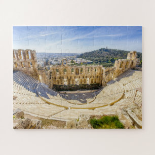 ruins of ancient theater of Herodion Atticus Jigsaw Puzzle
