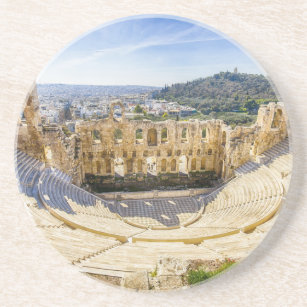 ruins of ancient theatre of Herodion Atticus Coaster