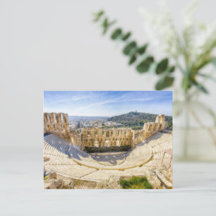 ruins of ancient theatre of Herodion Atticus Postcard