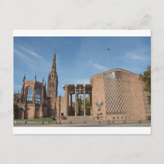 Ruins of bombed St Michael Cathedral, Coventry Postcard