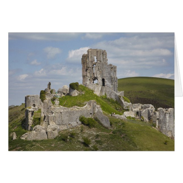 Ruins of Corfe Castle, near Wareham, Dorset, (Front Horizontal)