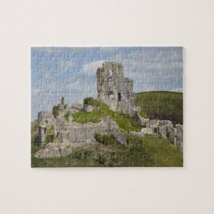 Ruins of Corfe Castle, near Wareham, Dorset, Jigsaw Puzzle