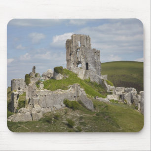 Ruins of Corfe Castle, near Wareham, Dorset, Mouse Pad