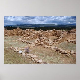 Ruins of Pecos pueblo Poster